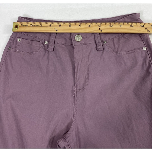 YMI Womens Mid Rise Skinny Jeans Size Medium 25" W Purple Stretch Denim Comfy - Picture 6 of 11